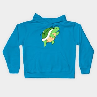 Dancing Headphones Turtle Kids Hoodie